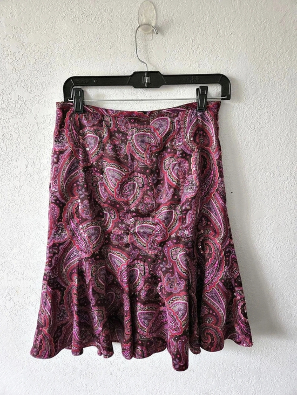Ann Taylor LOFT Paisley Sequin Skirt
